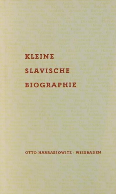 Kleine slavische Biographie (used)